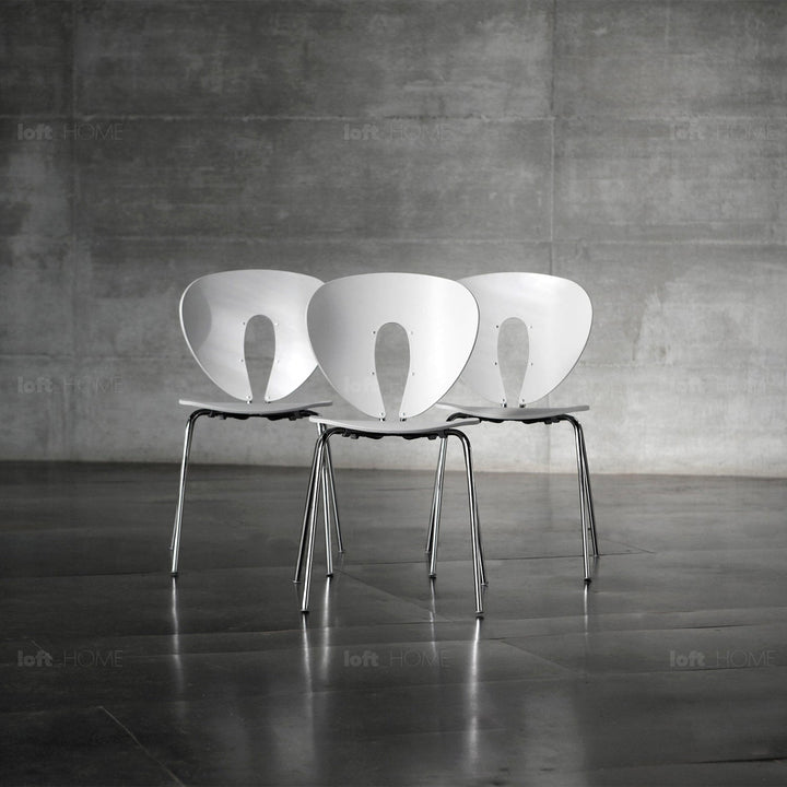 Modern plastic dining chair globus conceptual design.