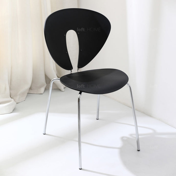 Modern plastic dining chair globus detail 15.