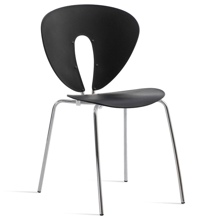Modern plastic dining chair globus detail 9.