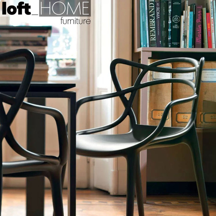 Modern plastic dining chair loop color swatches.