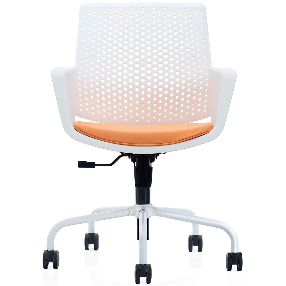 Modern plastic office chair siz primary product view.