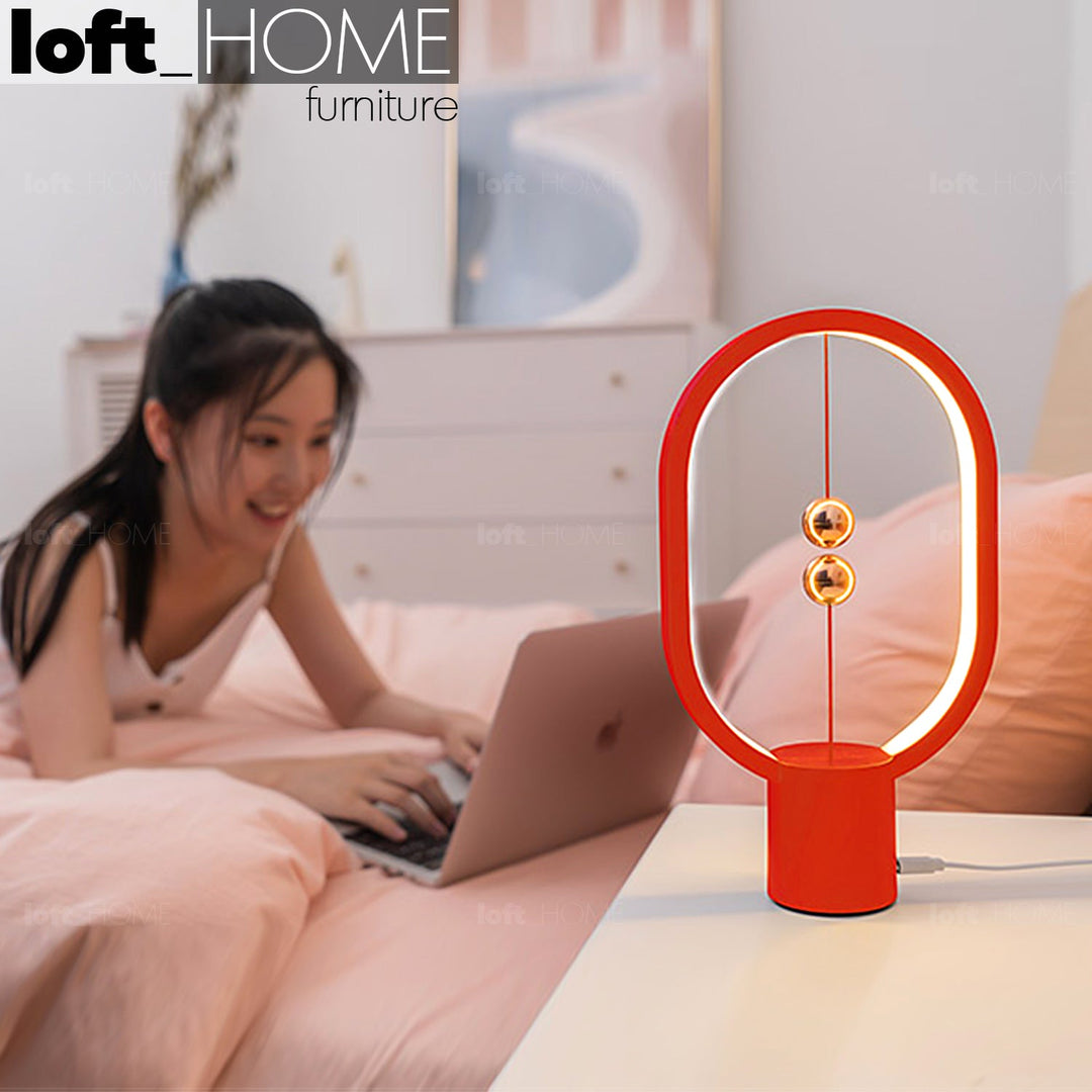 Modern plastic plug in table lamp heng s in details.