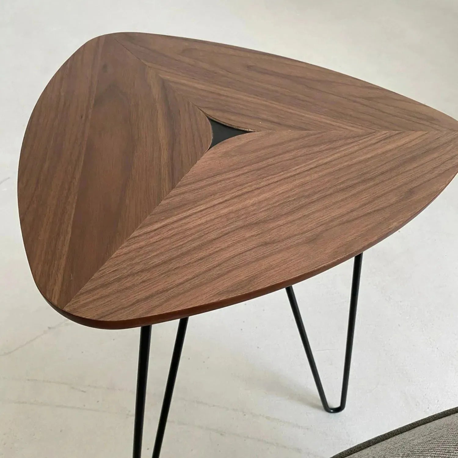 Modern plywood coffee table sara in still life.