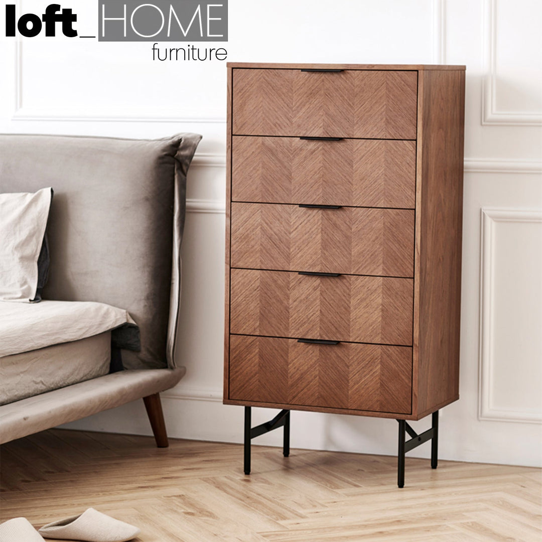 Modern plywood drawer cabinet liam material variants.