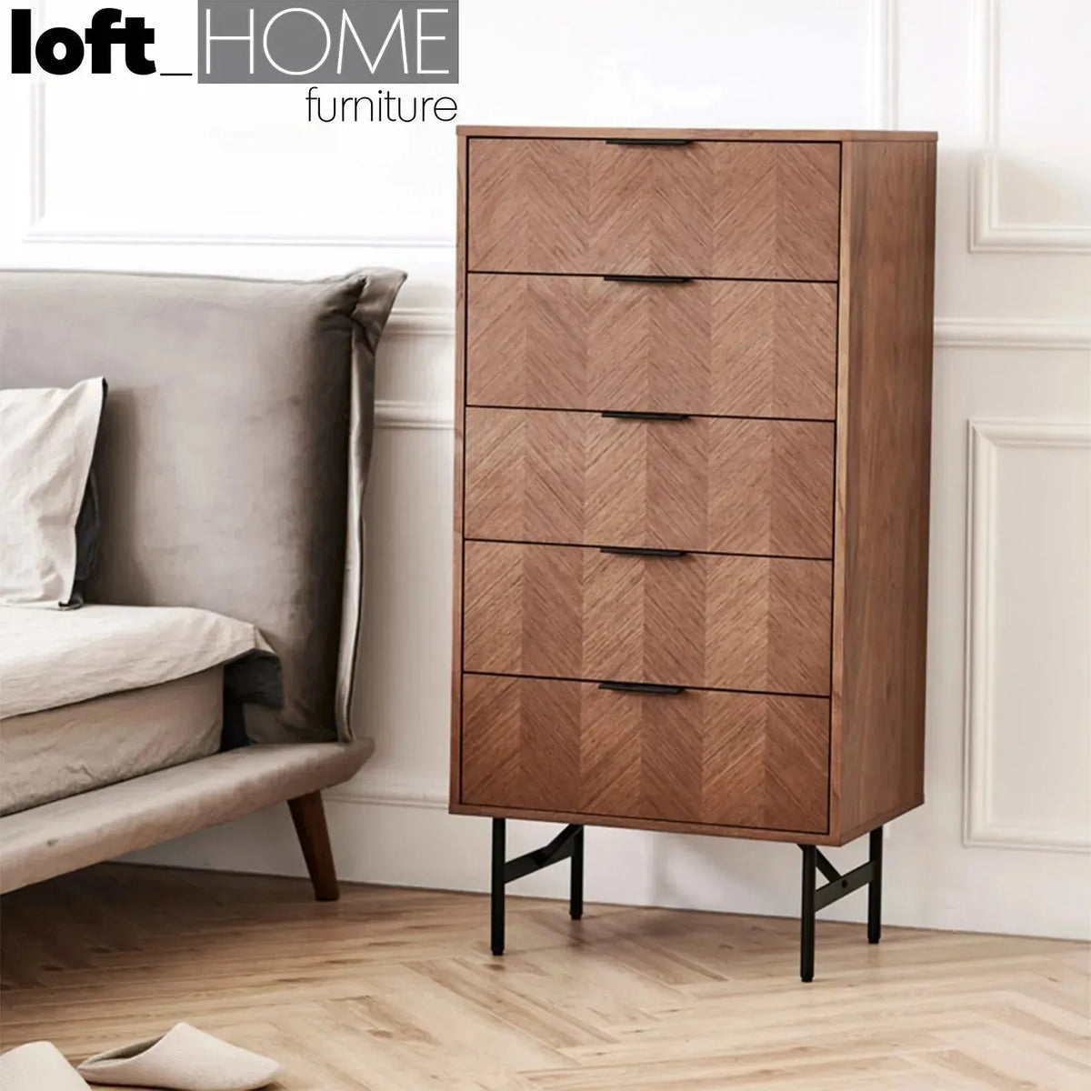 Modern plywood drawer cabinet liam material variants.