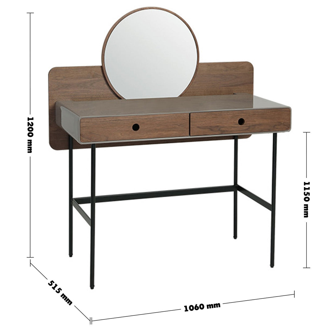 Modern plywood dressing table wave grey size charts.