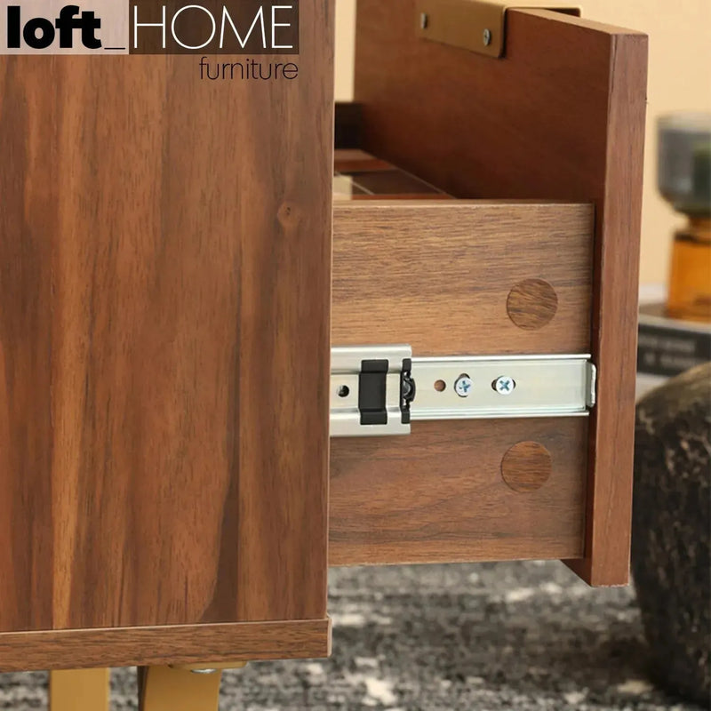 Modern plywood side table greta with context.