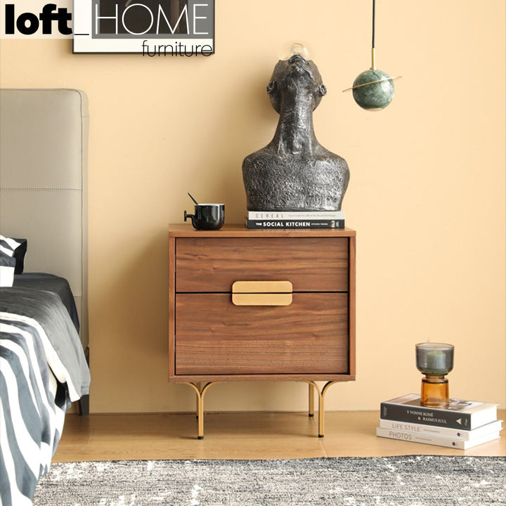 Modern plywood side table greta layered structure.