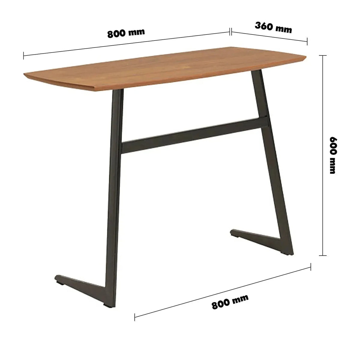 Modern plywood side table ivan wood l size charts.