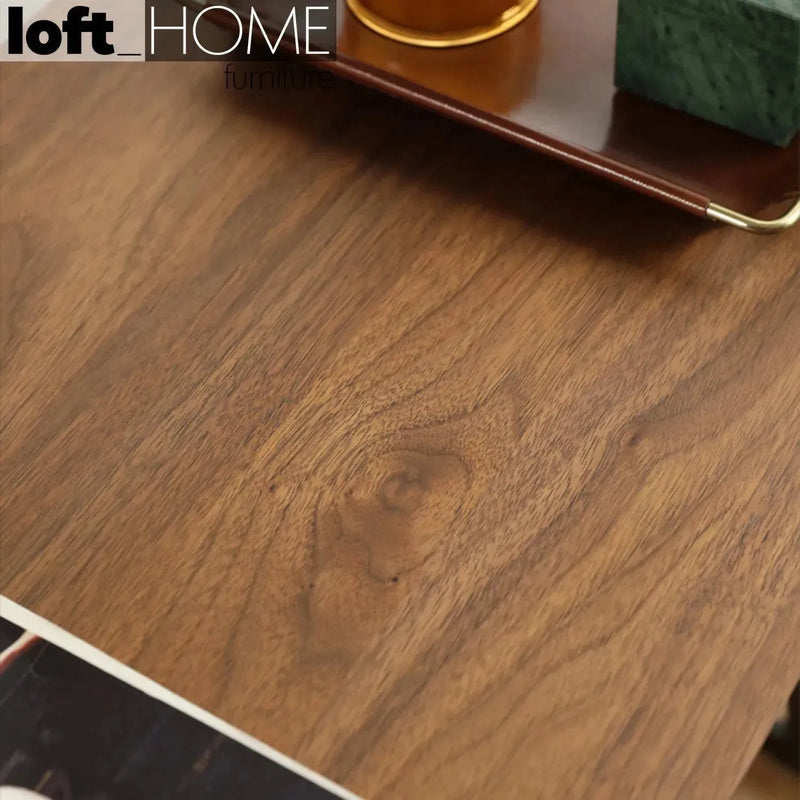 Modern plywood side table ivan wood l in panoramic view.