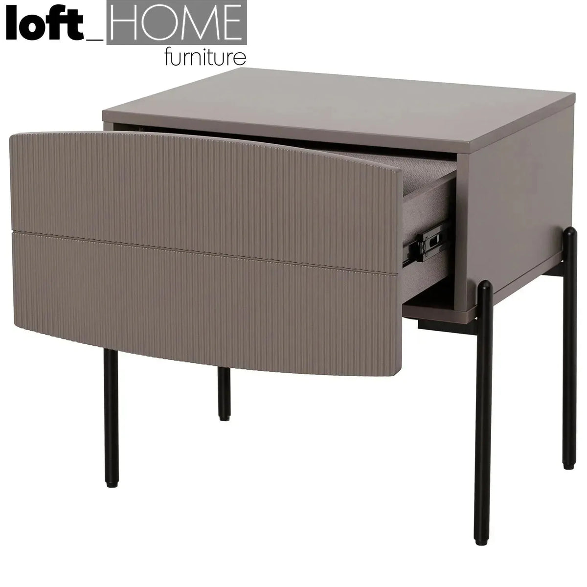 Modern plywood side table laure conceptual design.