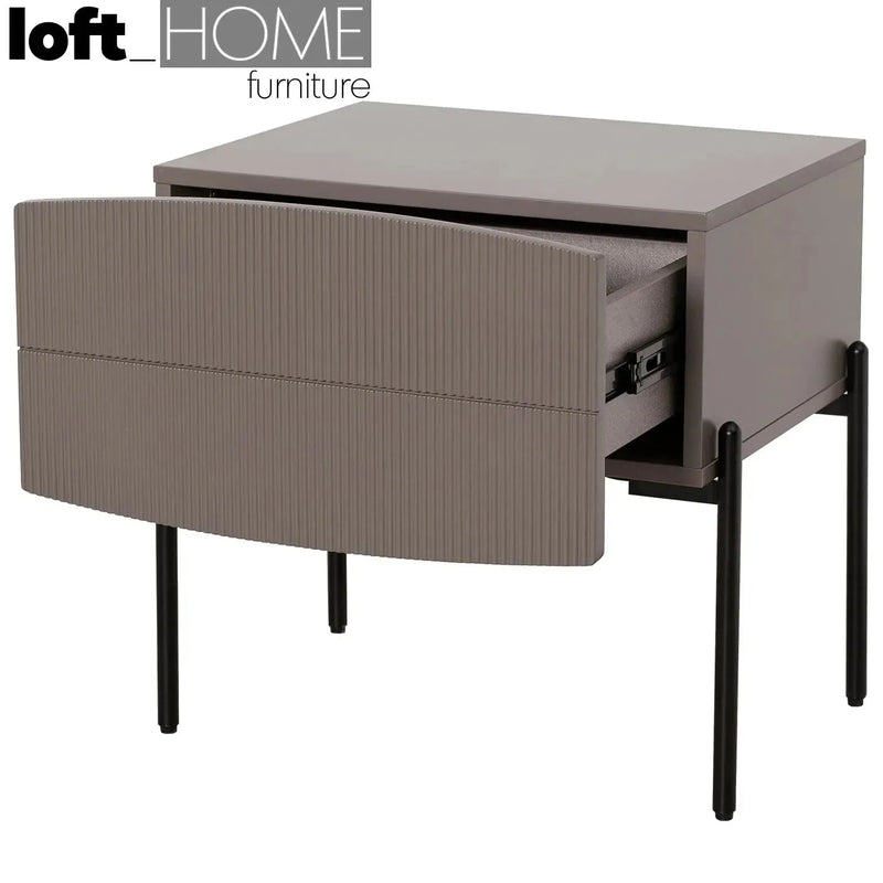 Modern plywood side table laure conceptual design.