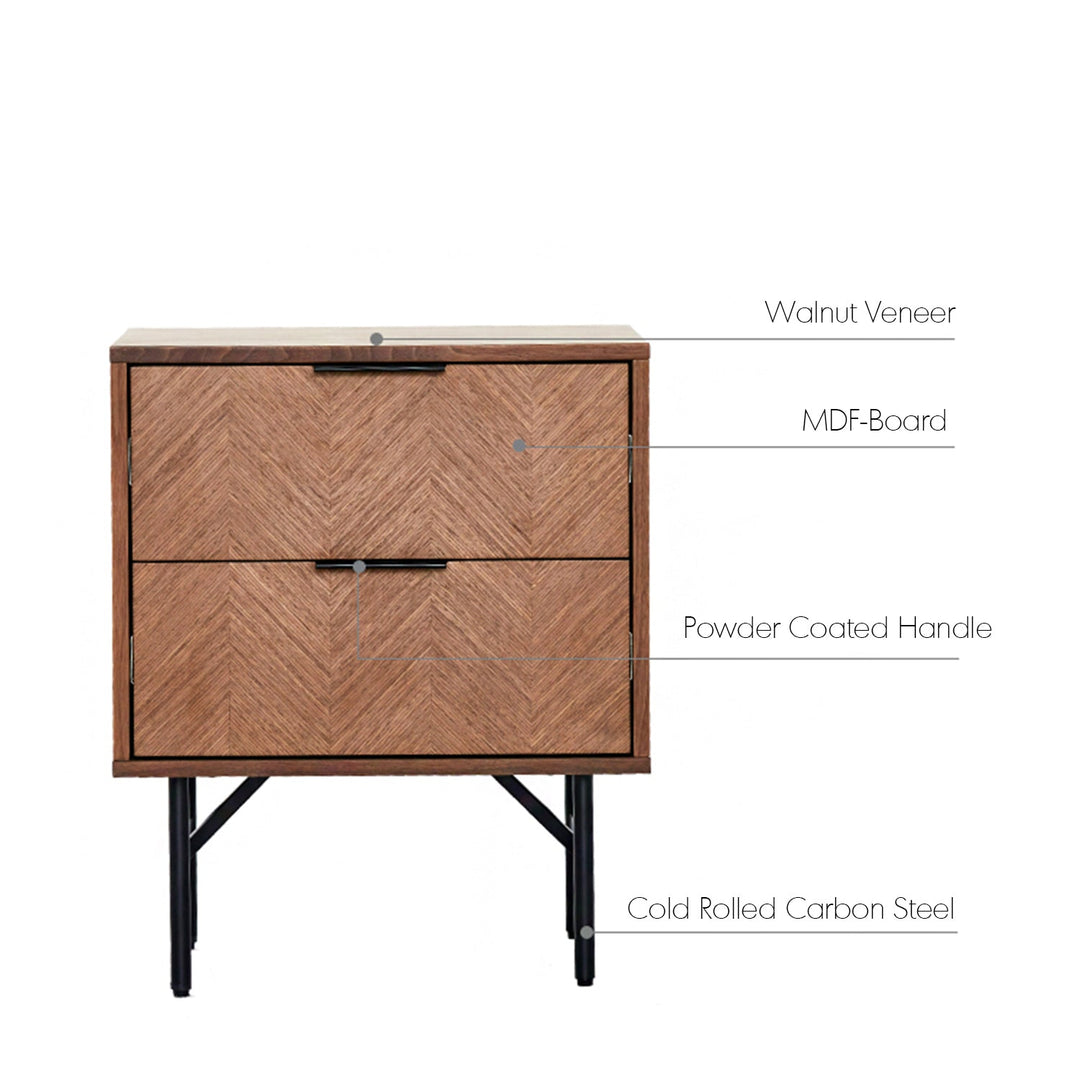 Modern plywood side table liam color swatches.