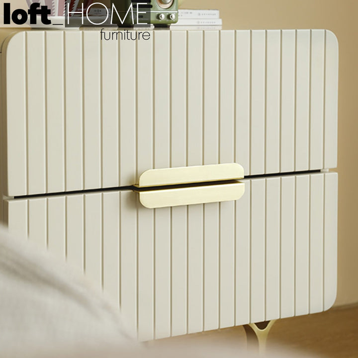 Modern plywood side table light lux in details.