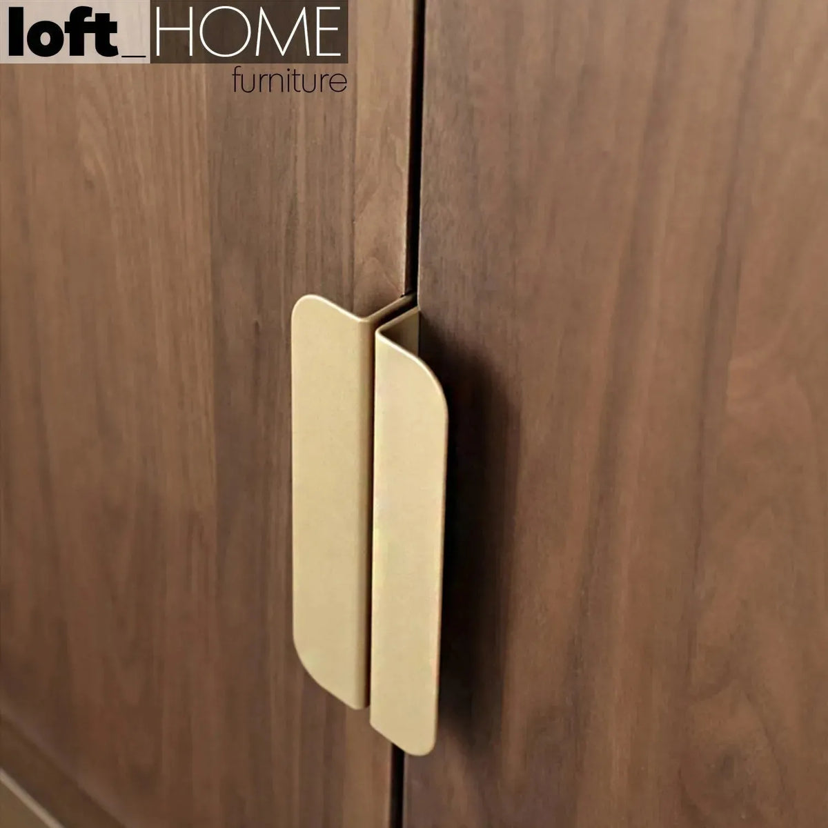 Modern plywood storage cabinet greta in panoramic view.