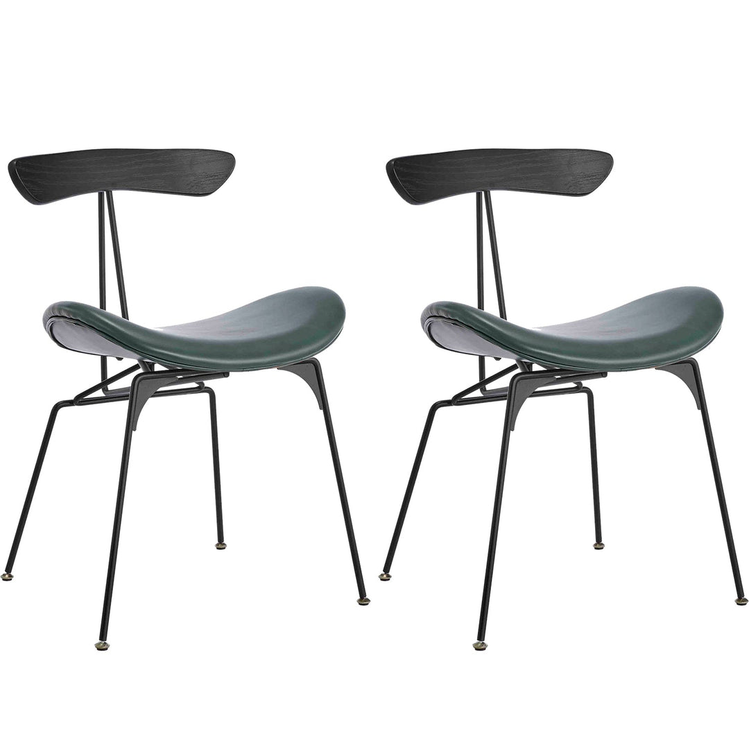 Modern pu leather dining chair 2pcs set toledo detail 1.
