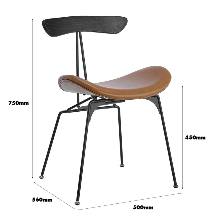 Modern pu leather dining chair 2pcs set toledo size charts.