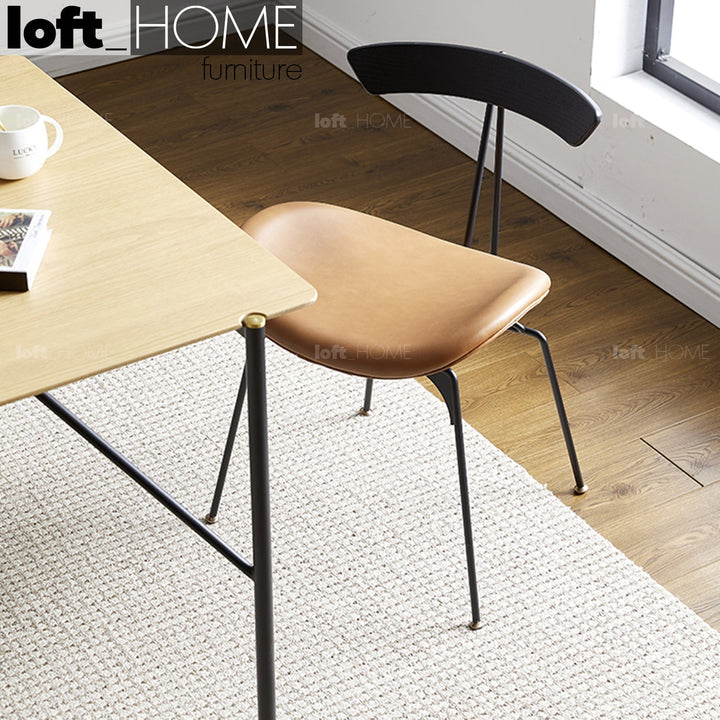 Modern pu leather dining chair 2pcs set toledo conceptual design.
