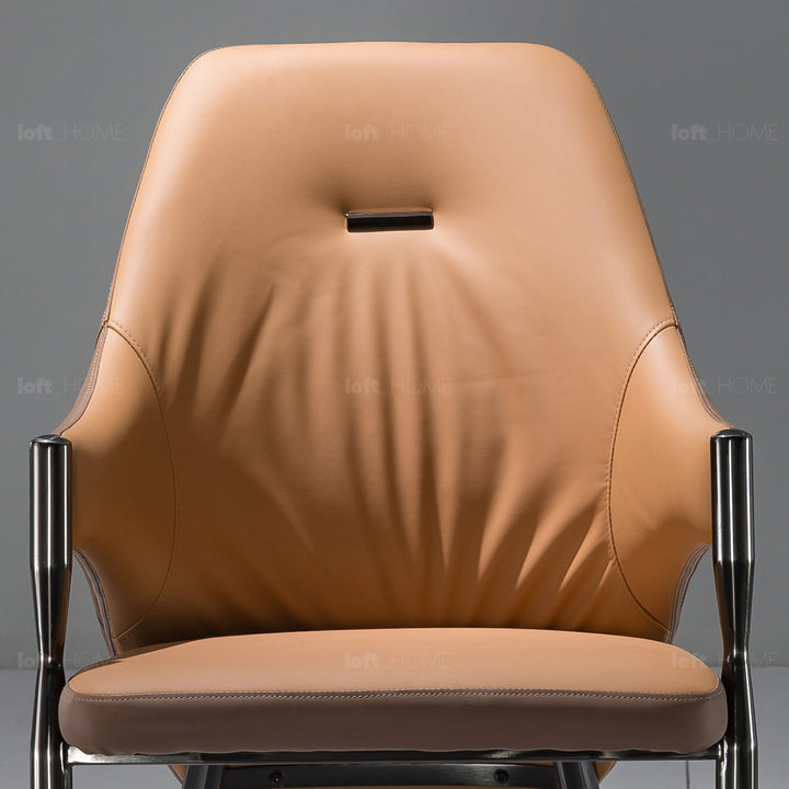Modern pu leather dining chair aye detail 1.