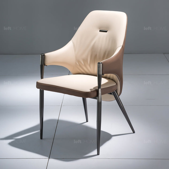 Modern pu leather dining chair aye material variants.