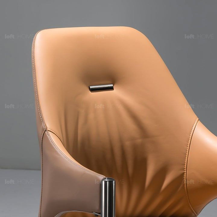 Modern pu leather dining chair aye detail 4.