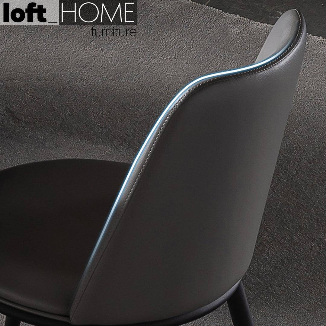 Modern pu leather dining chair dimgray environmental situation.