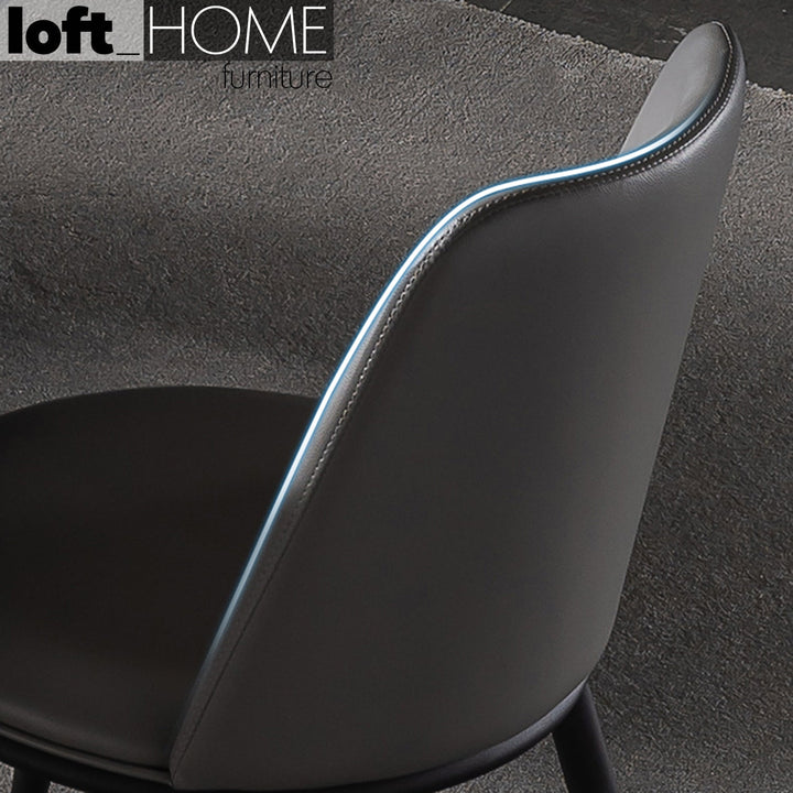 Modern pu leather dining chair dimgray environmental situation.
