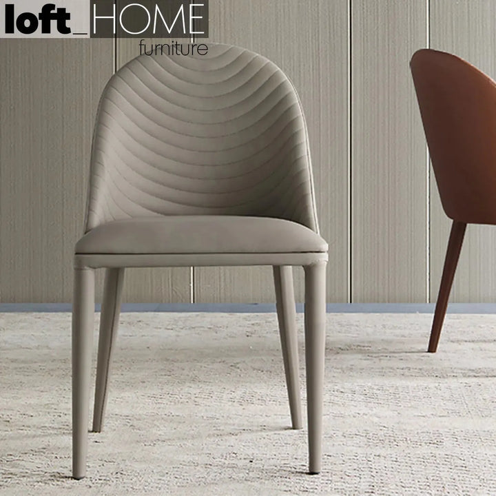 Modern pu leather dining chair sienna detail 2.