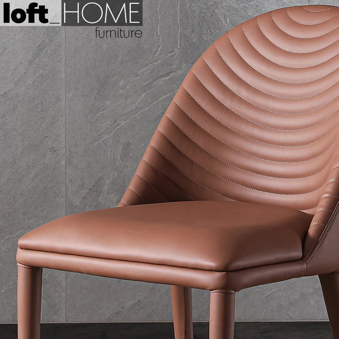 Modern pu leather dining chair sienna environmental situation.