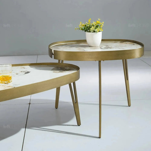 Modern Sintered Stone Coffee Table 2pcs Set LUMIERE BRONZE Good to Know Preview-1