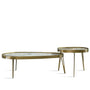Modern Sintered Stone Coffee Table 2pcs Set LUMIERE BRONZE
