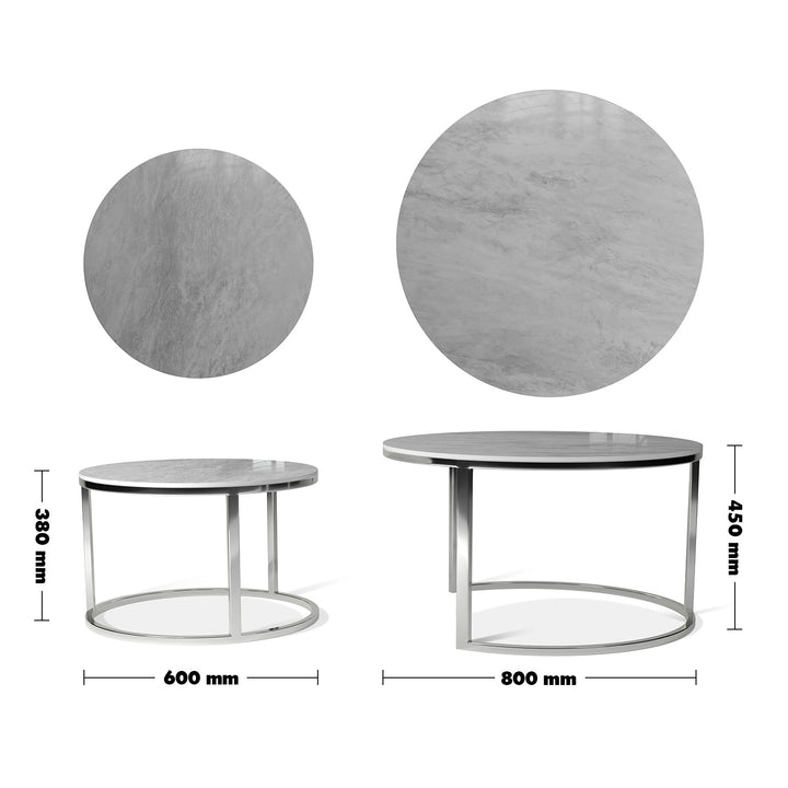 Modern sintered stone coffee table silver size charts.