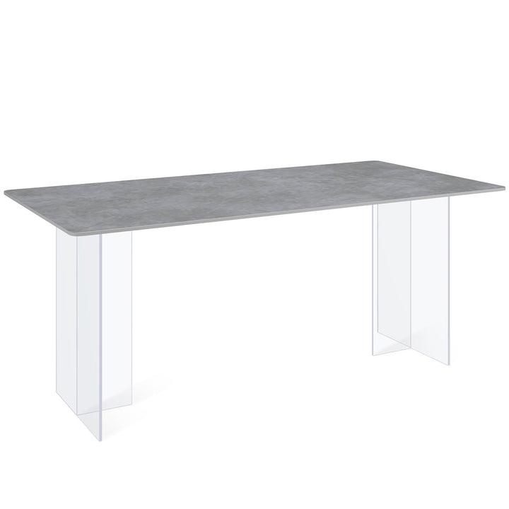 Modern sintered stone dining table air environmental situation.