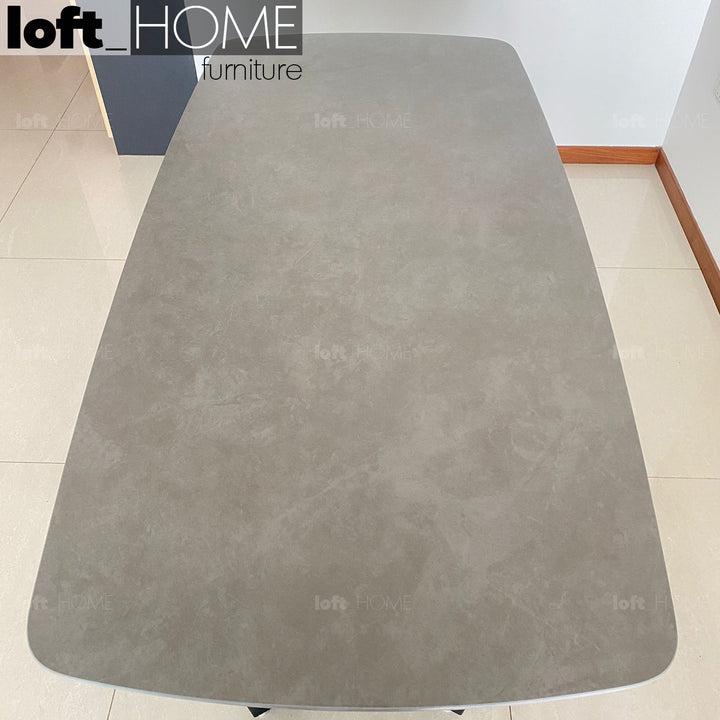 Modern sintered stone dining table alex environmental situation.