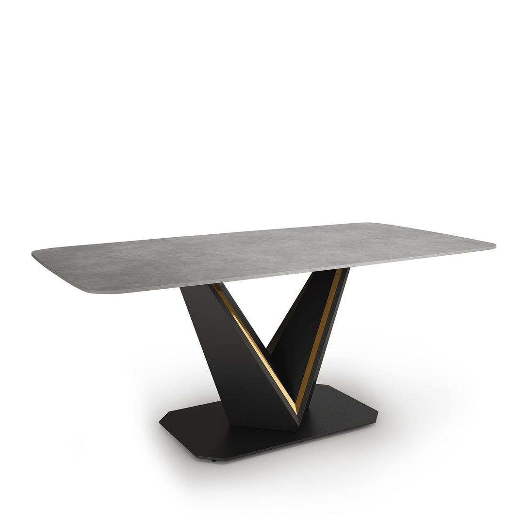 Modern sintered stone dining table edwin environmental situation.