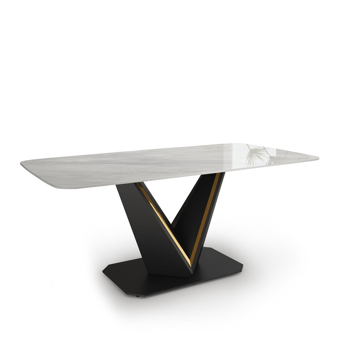 Modern sintered stone dining table edwin situational feels.