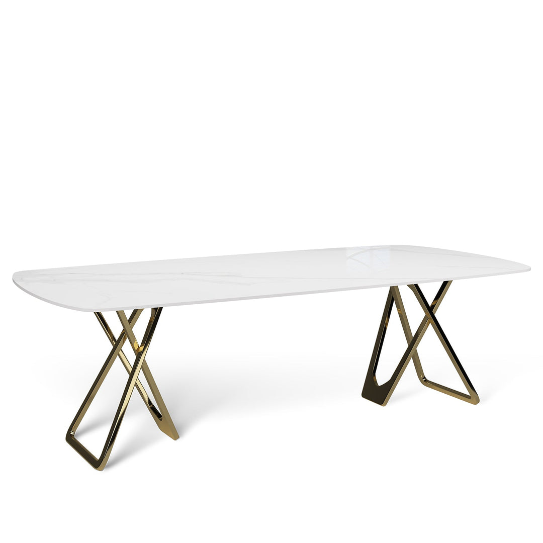 Modern sintered stone dining table groot situational feels.