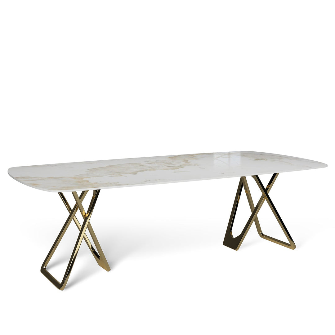 Modern sintered stone dining table groot detail 1.