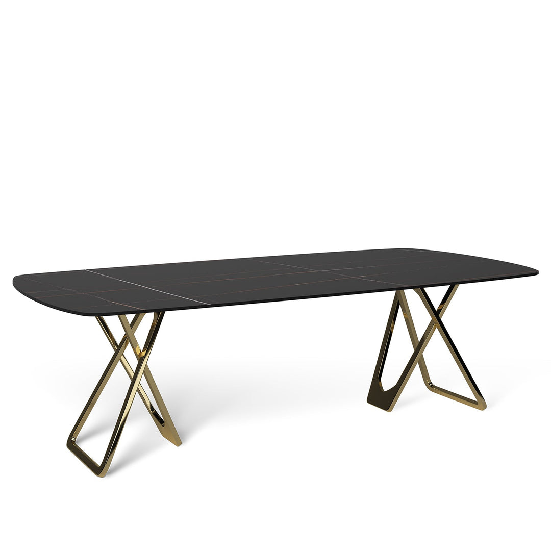 Modern sintered stone dining table groot environmental situation.