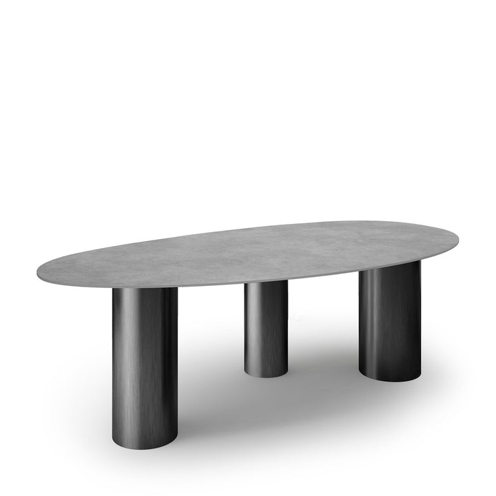Modern sintered stone dining table lagos dark grey environmental situation.