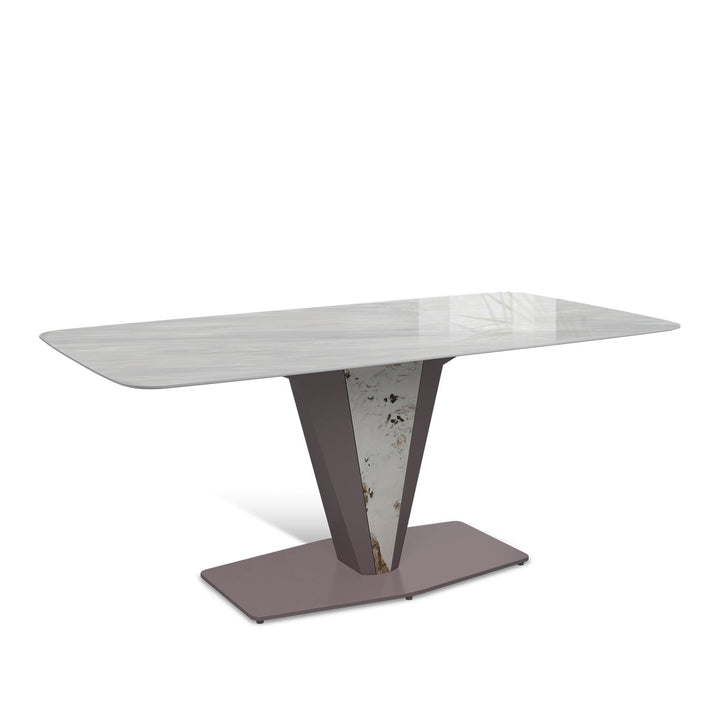 Modern sintered stone dining table liberality situational feels.