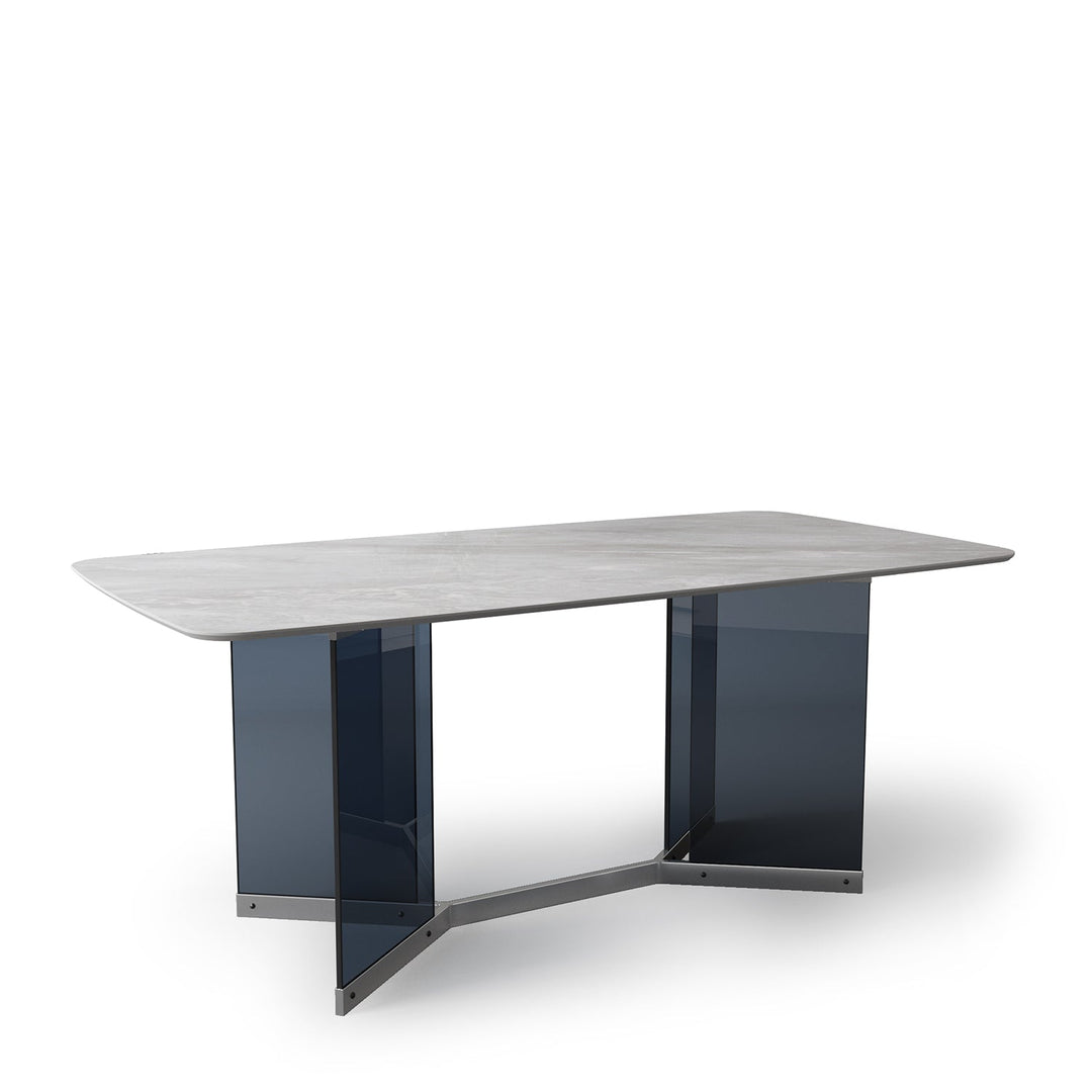 Modern sintered stone dining table marius situational feels.