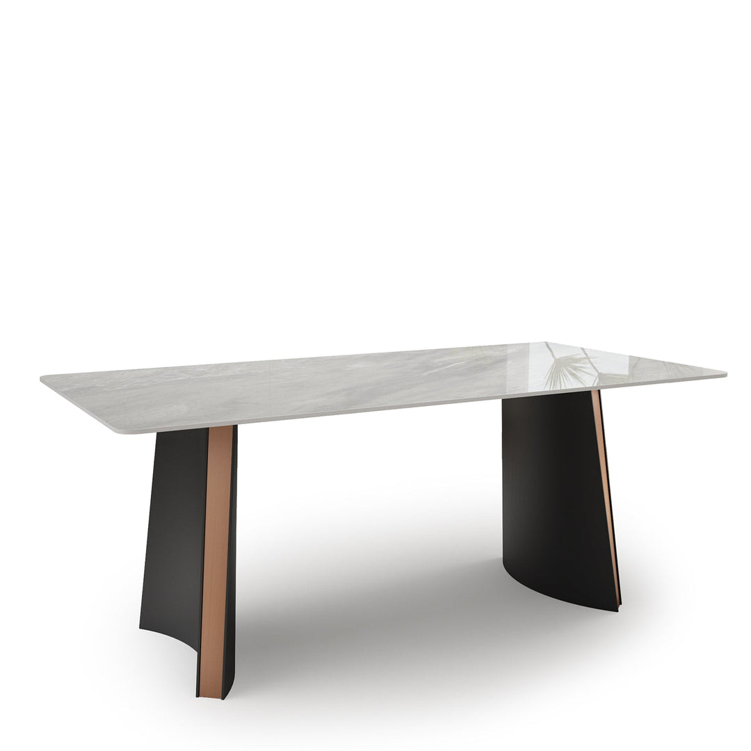 Modern sintered stone dining table sawyer situational feels.
