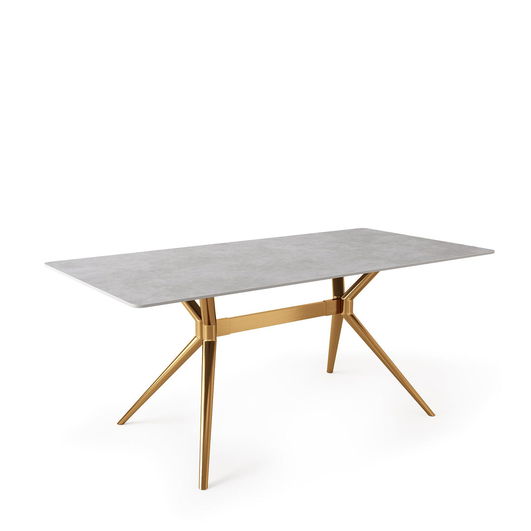 Modern sintered stone dining table spider gold environmental situation.