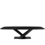 Modern Sintered Stone Dining Table STRATOS BLACK PRO