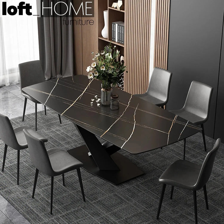 Modern Sintered Stone Dining Table STRATOS BLACK Good to Know Preview-1