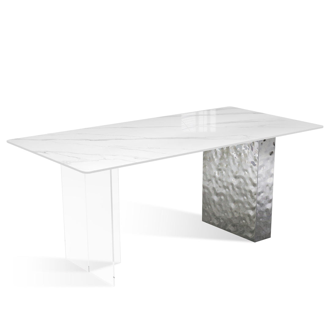 Modern sintered stone dining table suyab situational feels.