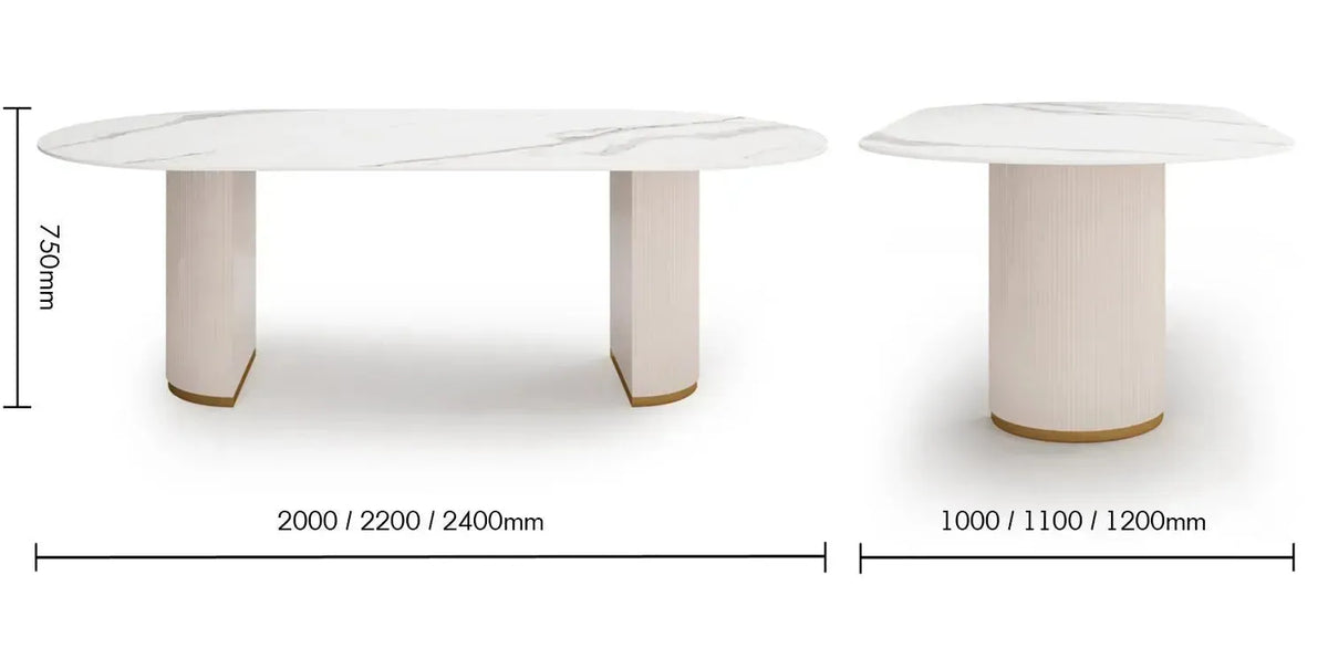 Modern sintered stone dining table tambo pro size charts.