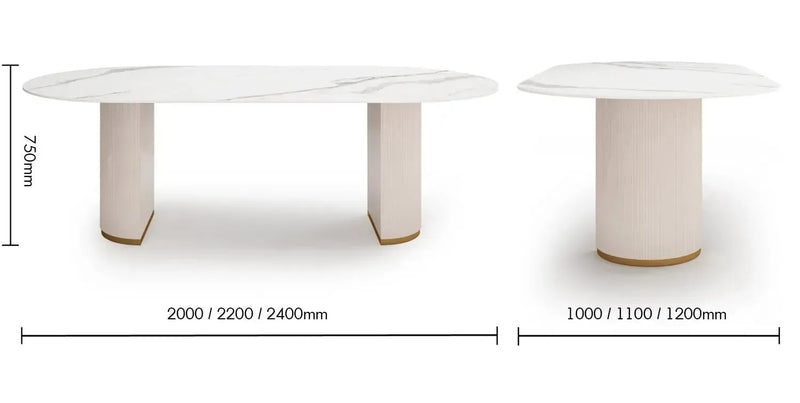 Modern sintered stone dining table tambo pro size charts.