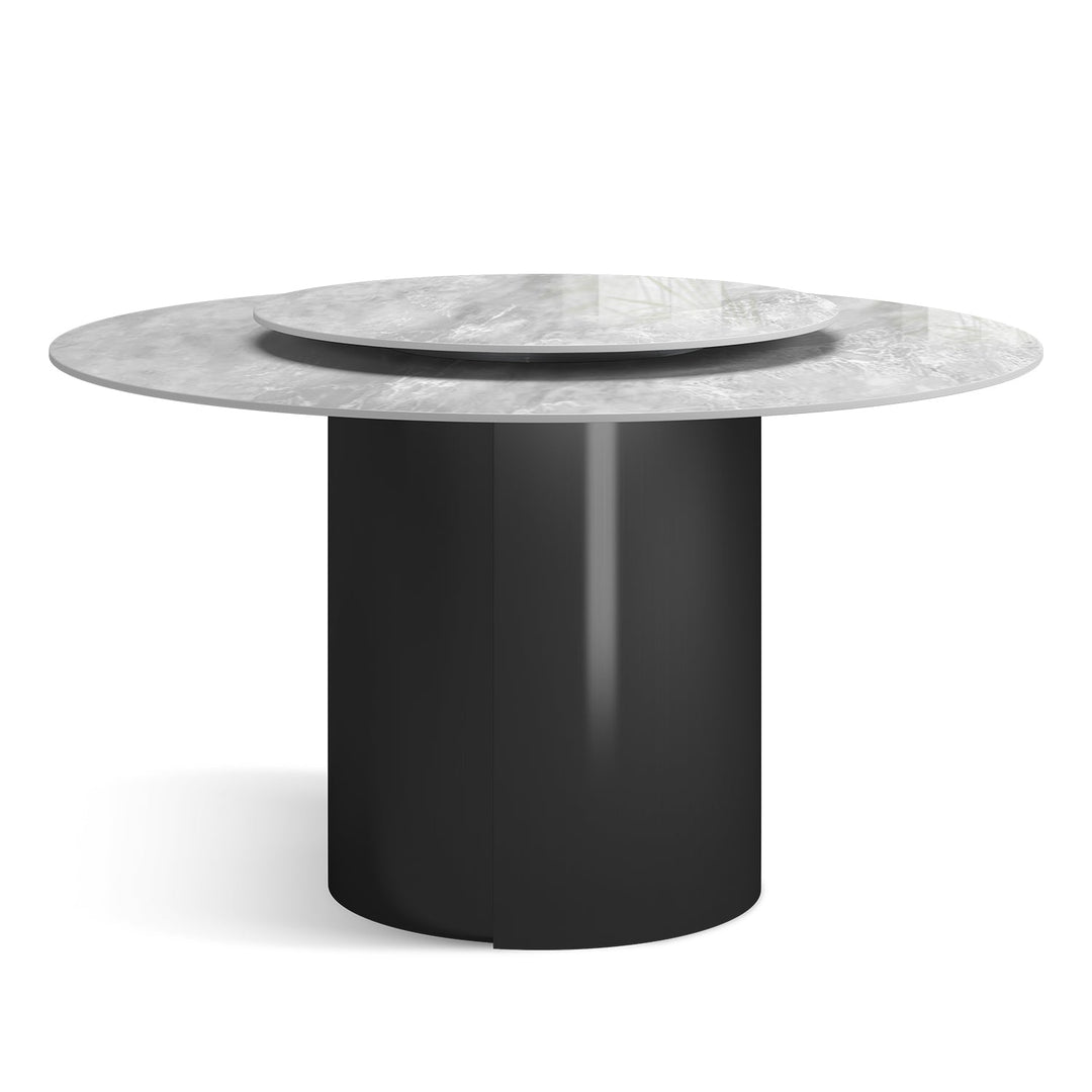 Modern sintered stone round dining table titan conceptual design.